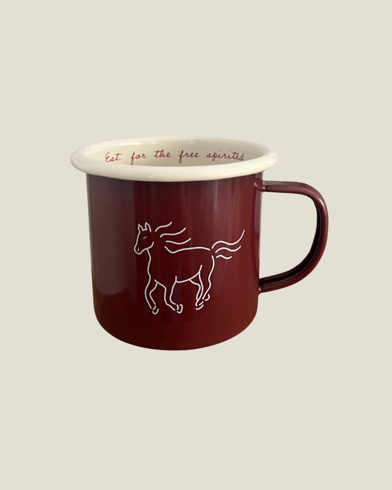 The Red Earth Enamel Mug
